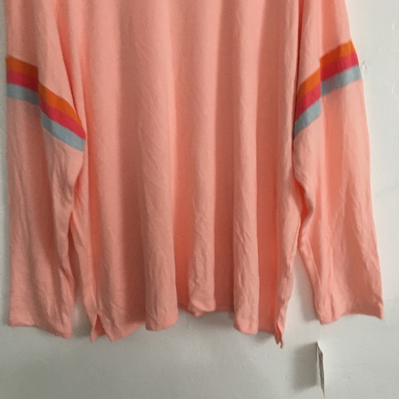 Style & Co T-Shirt Top Knit Peach Plus Size Crew Neck Long Sleeves - Picture 10 of 12